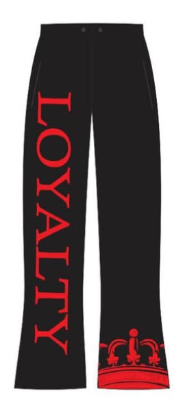 Puff Print Loyalty Joggers- Black